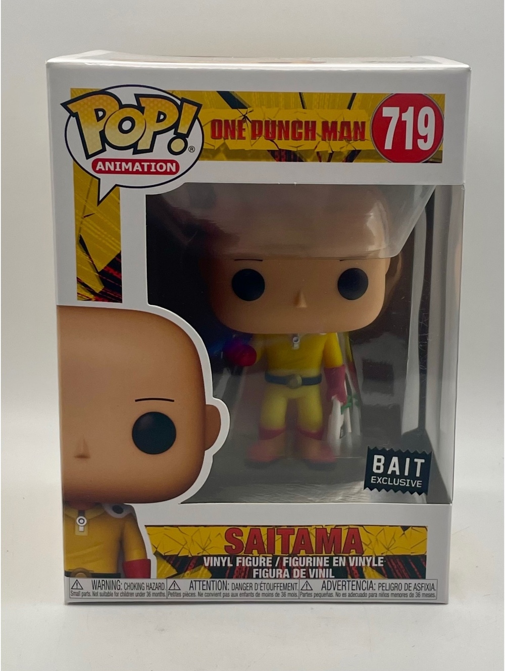 Funko Pop Animation One Punch Man Saitama #719 BAIT Exclusive Grocery Bag